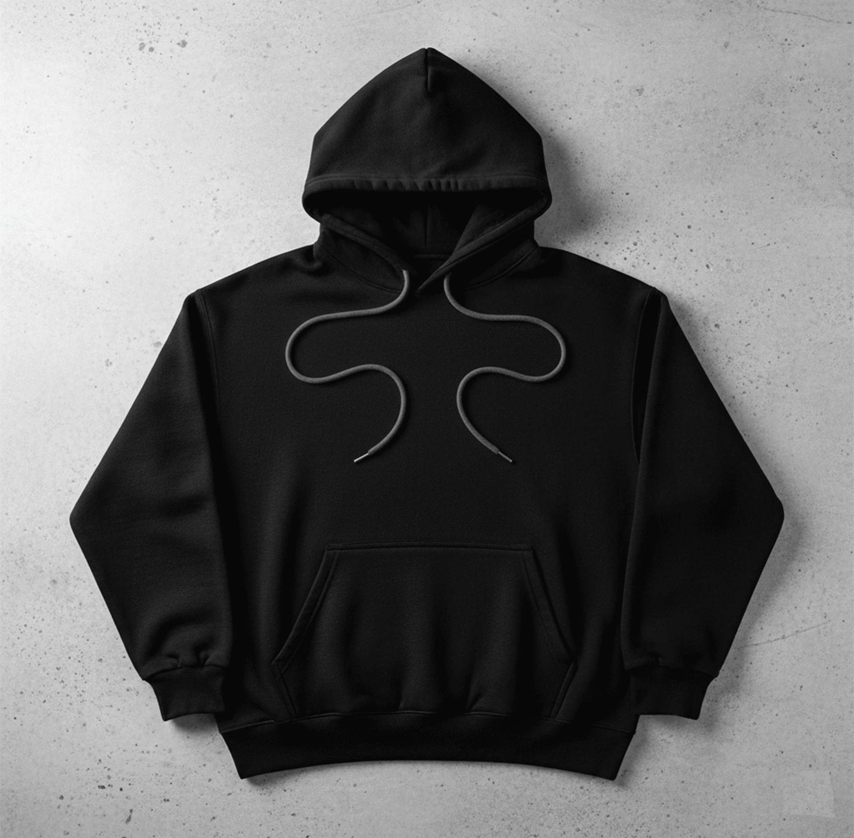 Premium Jet Black Oversized Hoodie 300+GSM – Stylish Winter Hoodies & Sweatshirts for Unisex